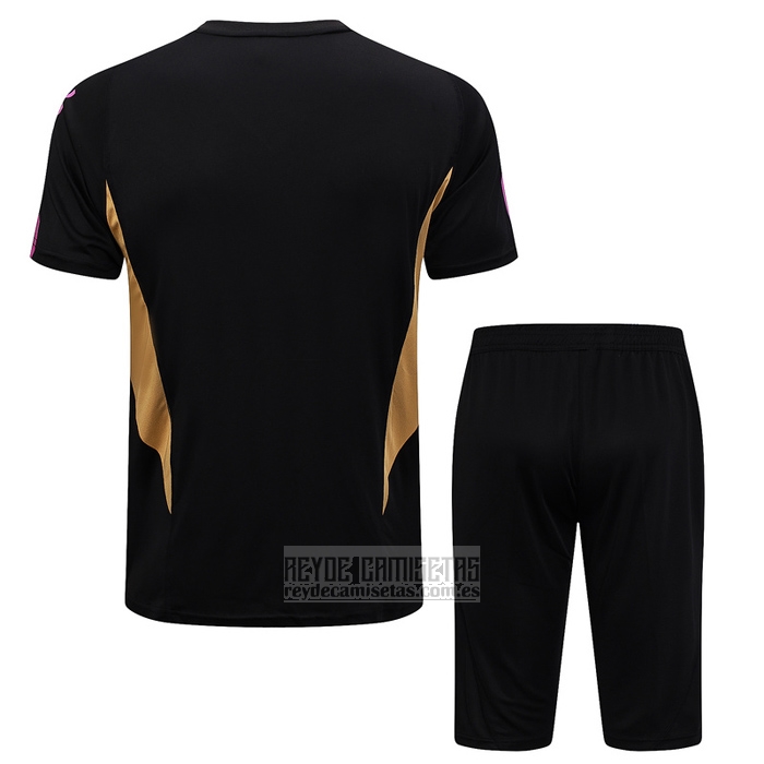Chandal del Real Madrid Manga Corta 2023-2024 Negro - Pantalon Corto